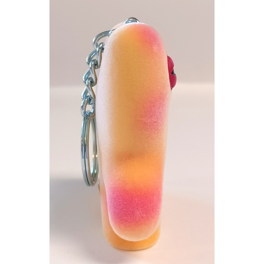 Fuggler Series 2 Flocked Munch Munch Yellow Pink Keychain Catch‎ Me Rare - Picture 2 of 8